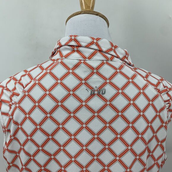 NVO Nivo Sport Polo Tank Womens L Large 1/4 Zip Sleeveless Collar Athletic Shirt - Picture 6 of 11